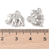 Breloques éléphant en métal 15mm - Or, Argent, Cuivre - Sans nickel