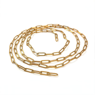 Chaîne trombone en acier inoxydable doré 12x4x1mm