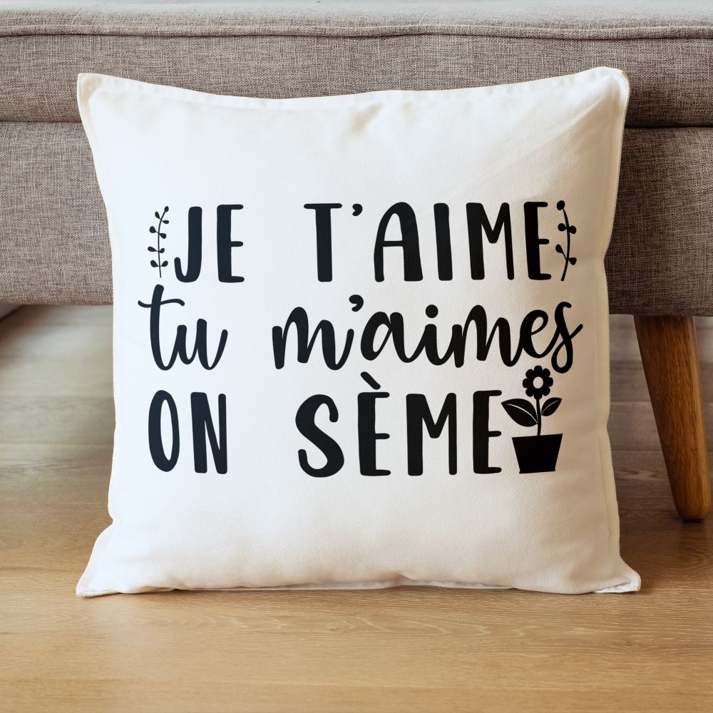 Je t'aime tu m'aimes on sème