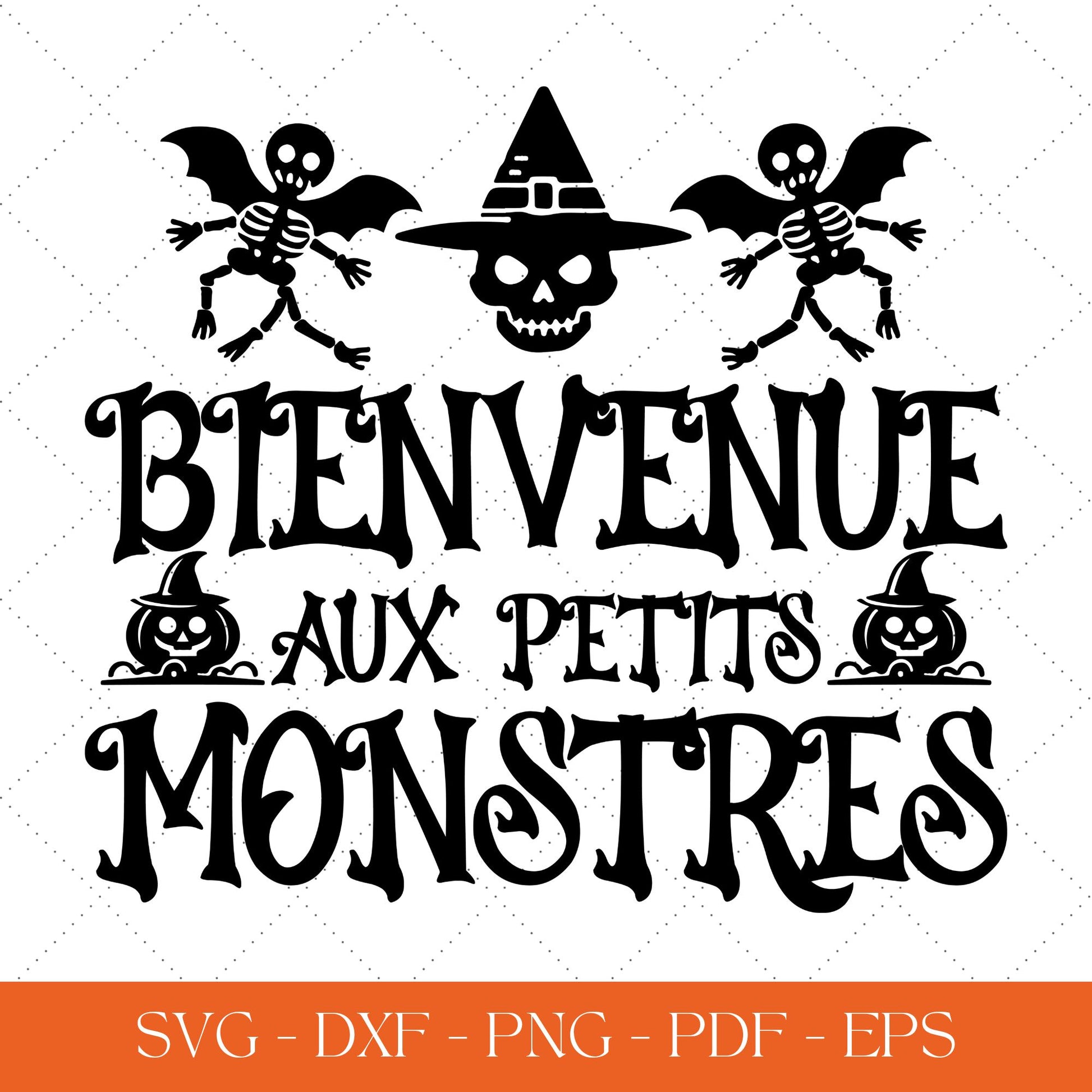 Assortiment HALLOWEEN, Lot de fichiers de découpe SVG, PNG pour impression