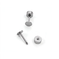 2 tiges à vis pour boucles d'oreilles