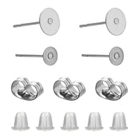 Kit pour la fabrication de boucles d'oreille, Clous et stoppeurs en acier inoxydable