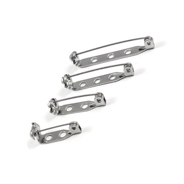 10 fermoirs pour broche en acier inoxydable