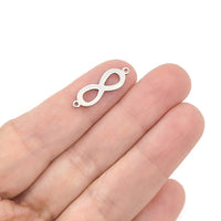 5 Connecteurs infini en acier inoxydable 22 x 7mm