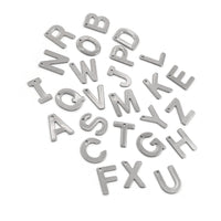 1 Stainless steel letter charm