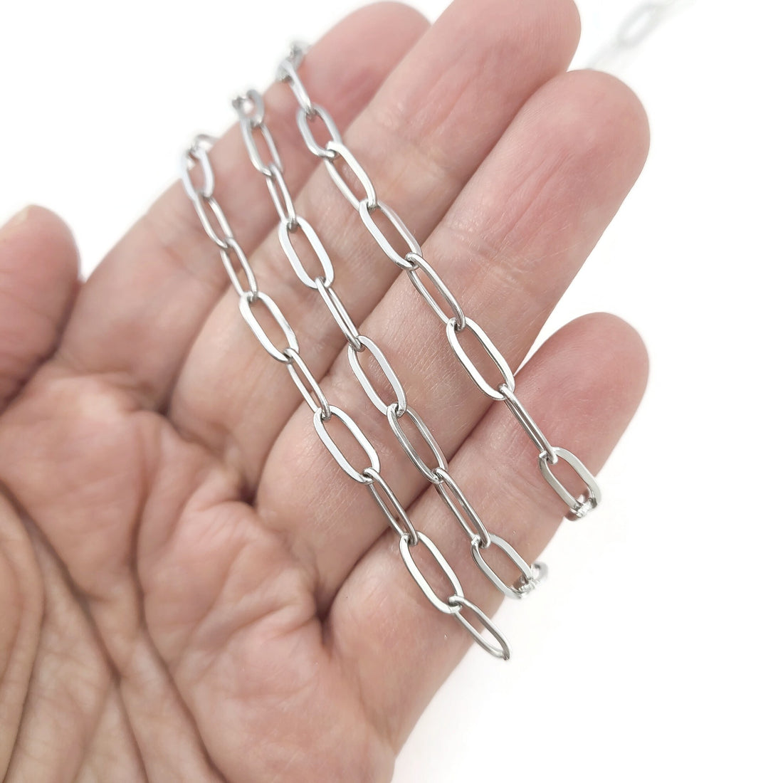 Stainless steel paperclip chain 10x4x1mm