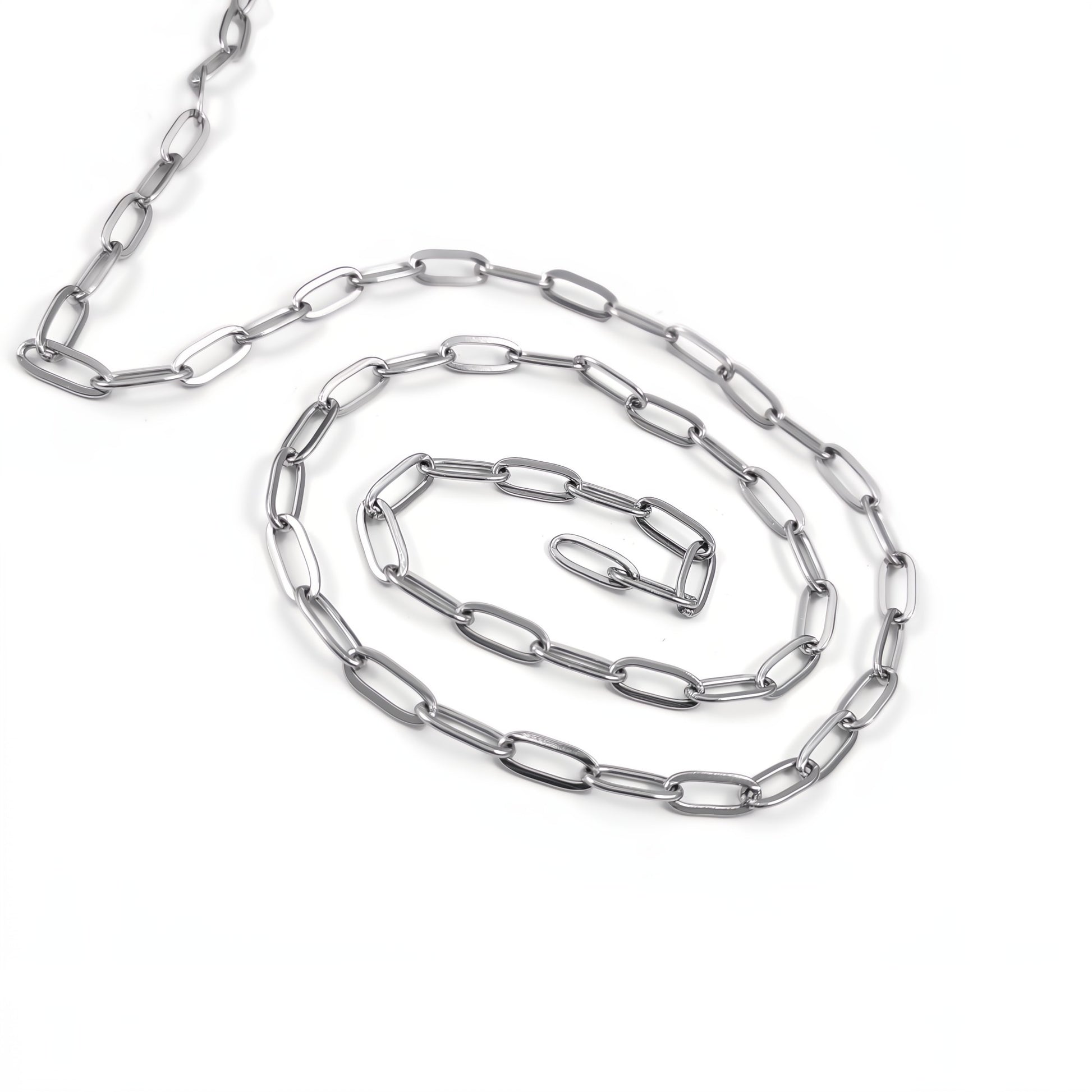 Stainless steel paperclip chain 10x4x1mm