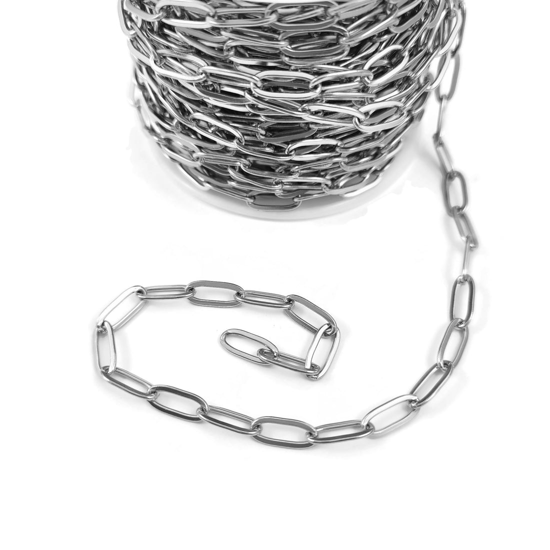 Stainless steel paperclip chain 10x4x1mm