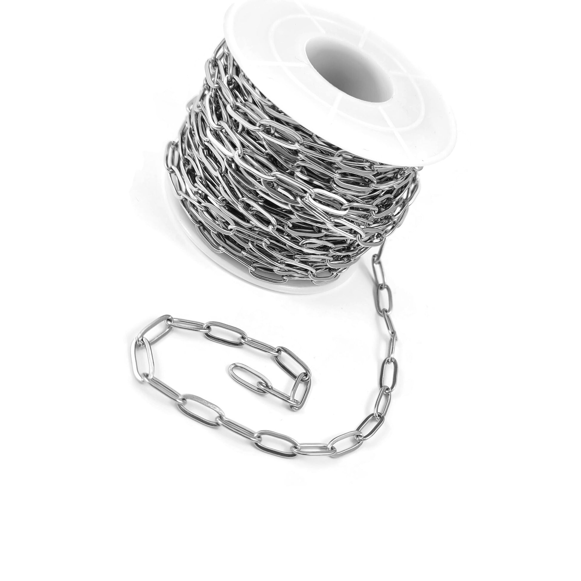 Stainless steel paperclip chain 10x4x1mm