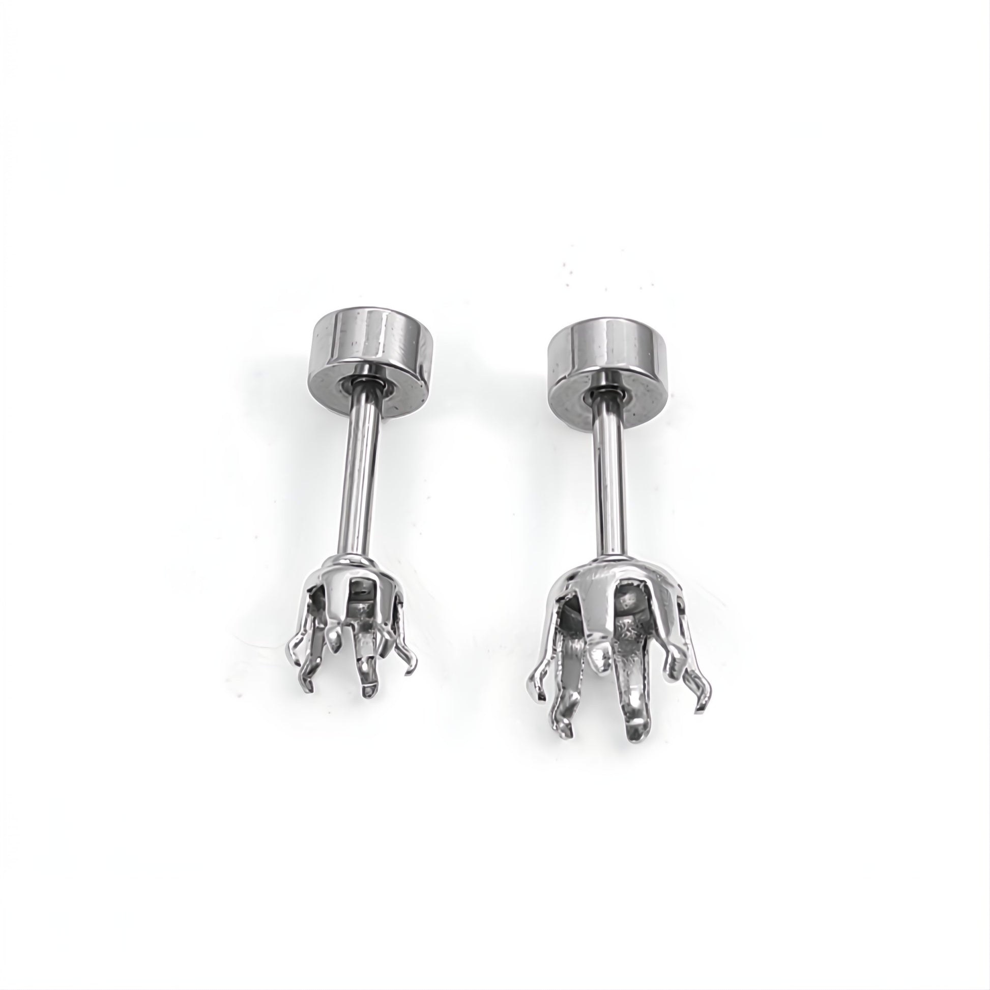 2 supports de strass pour boucles d'oreilles à vis 
