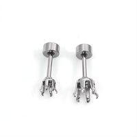 2 supports de strass pour boucles d'oreilles à vis 