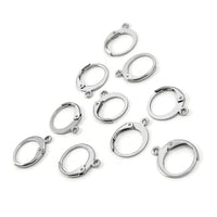 10 Crochets dormeuses en acier inoxydable chirurgical 316