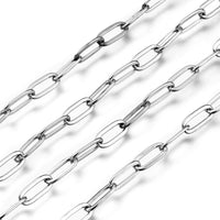 Stainless steel paperclip chain 10x4x1mm