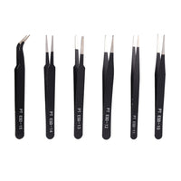 6pcs Tweezers Set for Jewelry, Beads & DIY Crafts