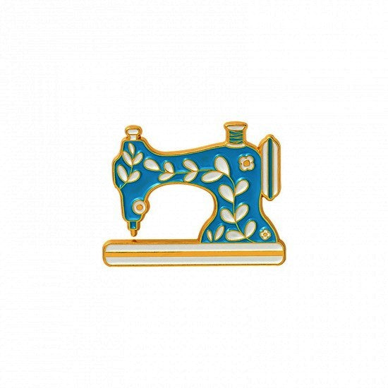 Sewing machine enamel pin, Sew lover brooch, Cute gift for crafters