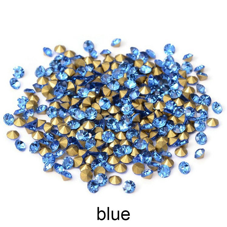100 pointed back rhinestones, 4mm 5mm glass crystal chatons