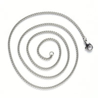 1 Fine stainless steel curb chain necklace