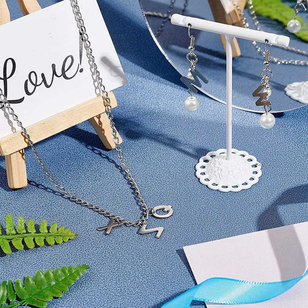 1 Stainless steel letter charm