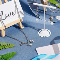 1 Stainless steel letter charm