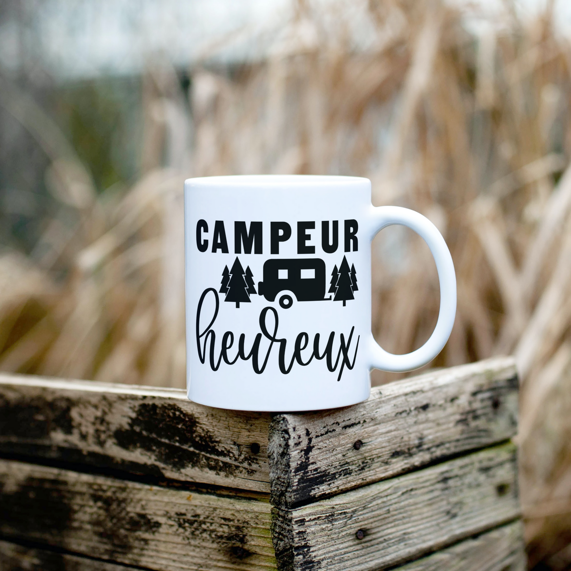 Campeur heureux