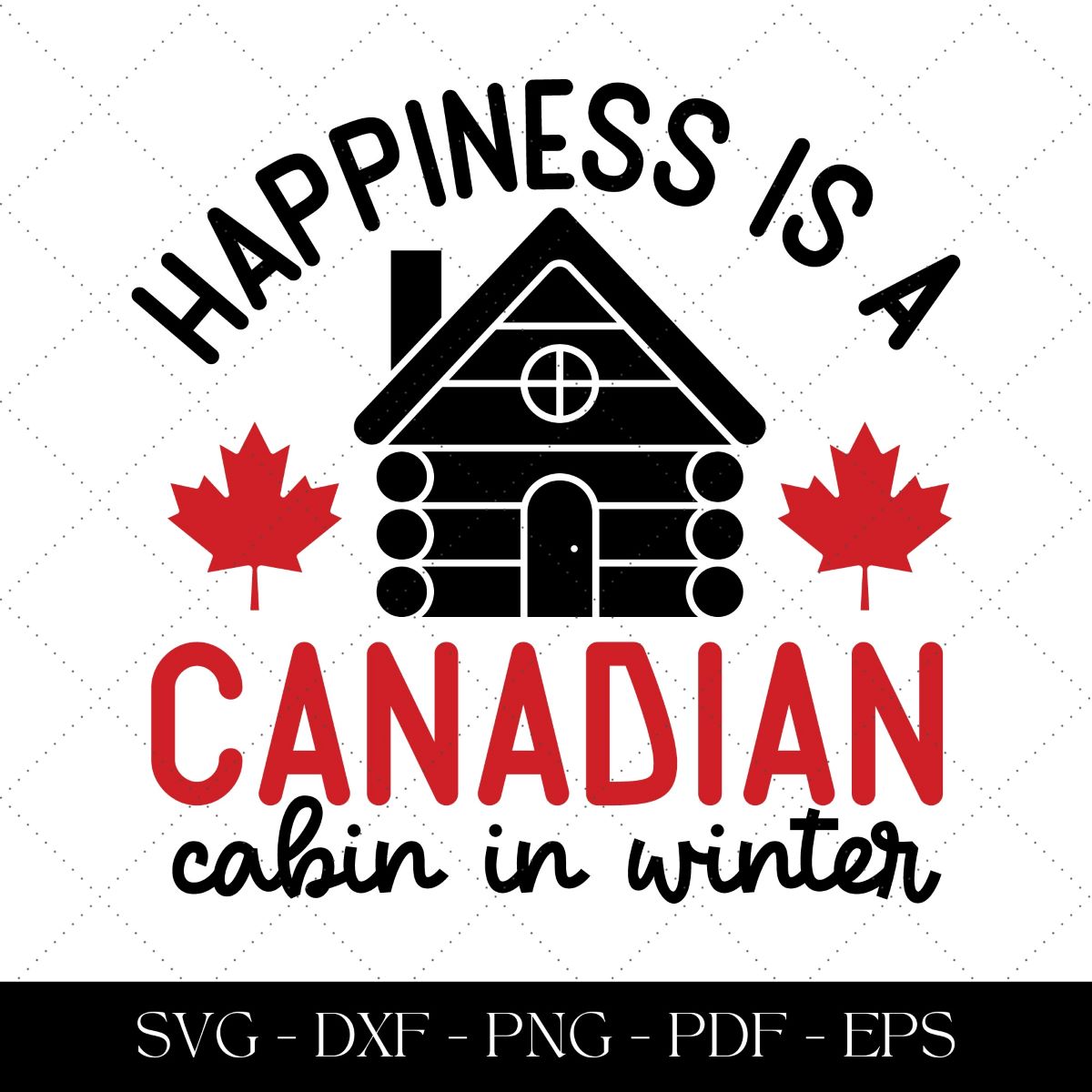 Happiness is a Canadian Cabin in Winter