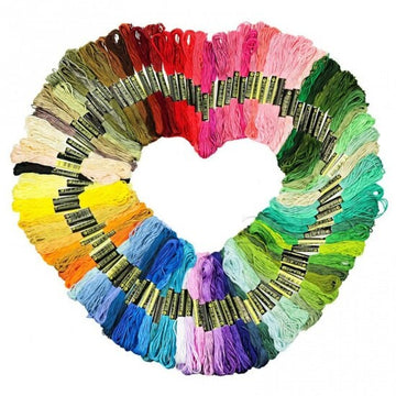 Cotton embroidery thread skeins - Mixed colors - Floss assorted bulk packs