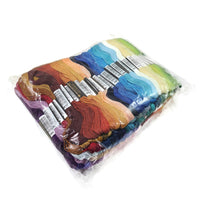 Cotton embroidery thread skeins - Mixed colors - Floss assorted bulk packs