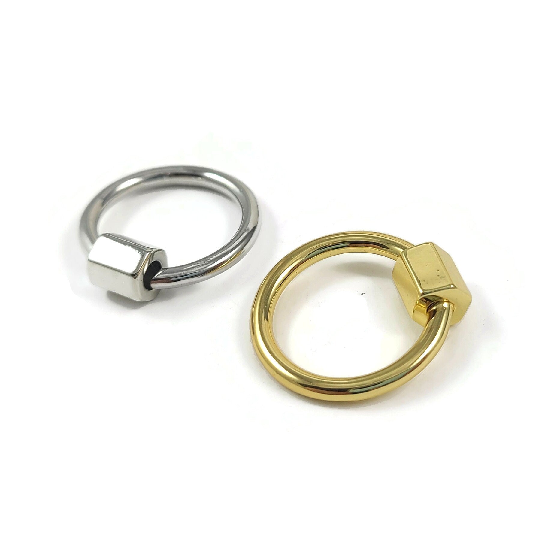 Compact Ponyリング Round carabiner, Hypoallergenic nickel free clasp, Ring connector