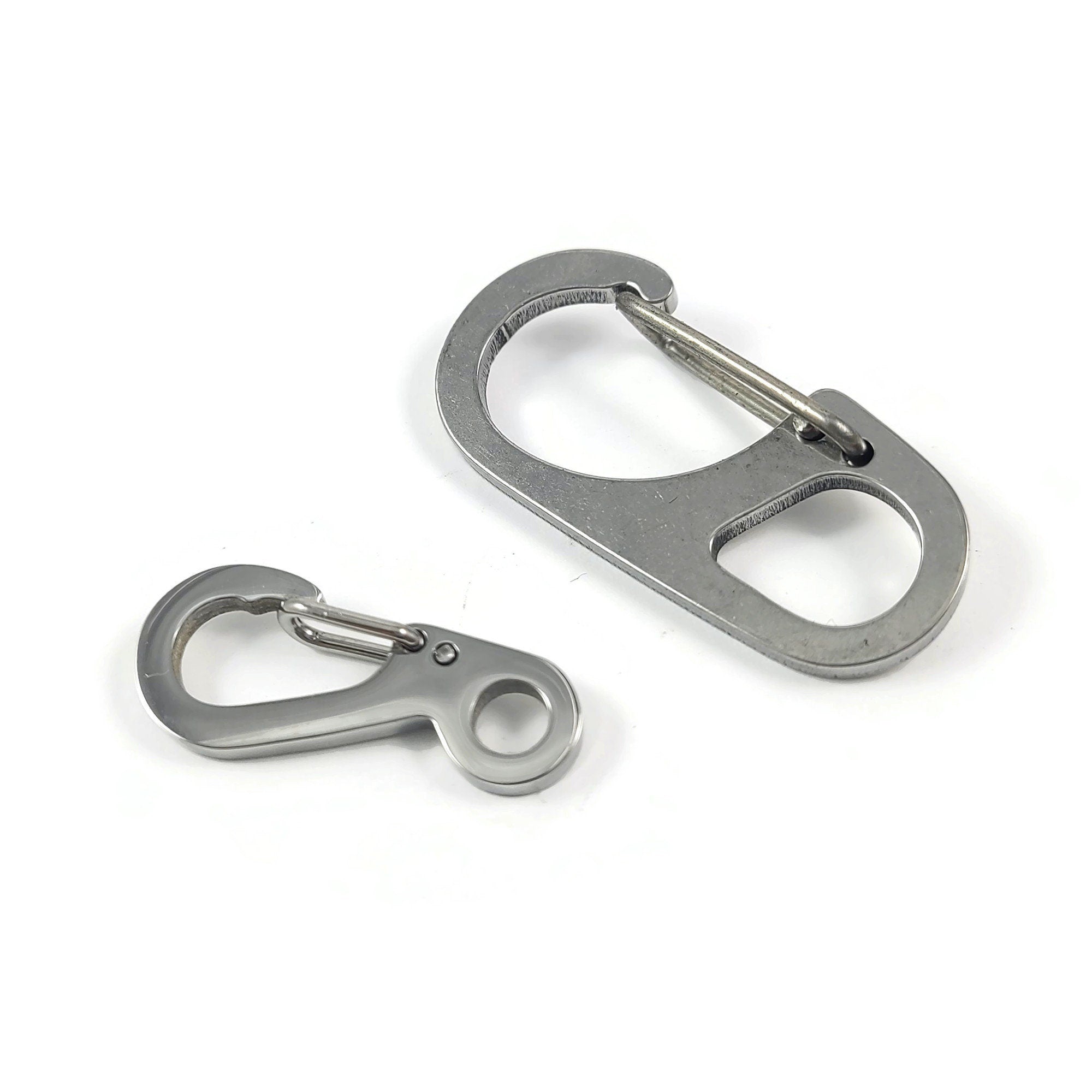 Carabiner clip, Waterproof stainless steel clasp, Bag charm, key chain-making findings