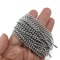 Stainless Steel Ball Chain, Tarnish Free necklace making, Jewelry supplies, Bracelet part DIY