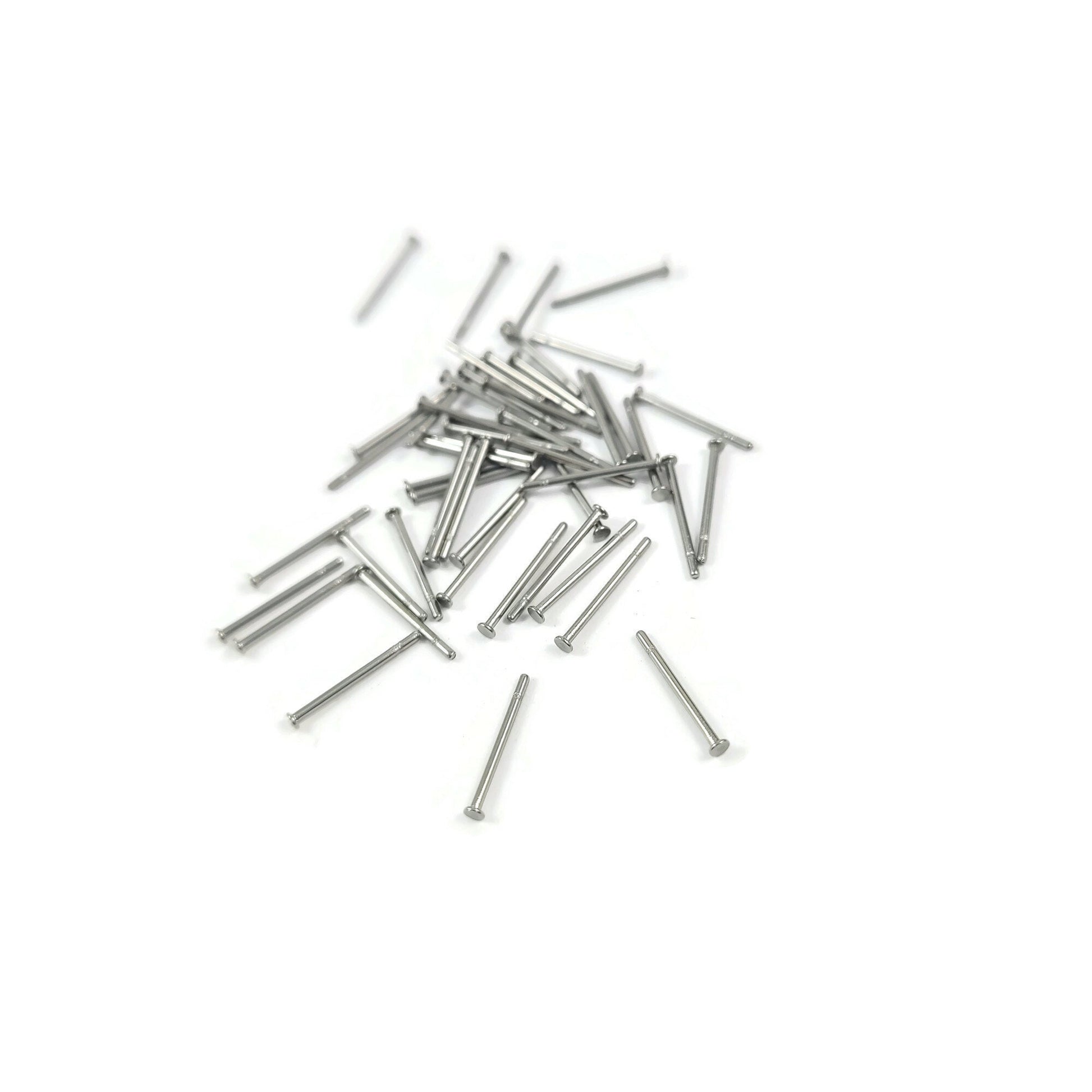 Stainless steel earring stud component, Hypoallergenic 316 surgical grade earrings findings