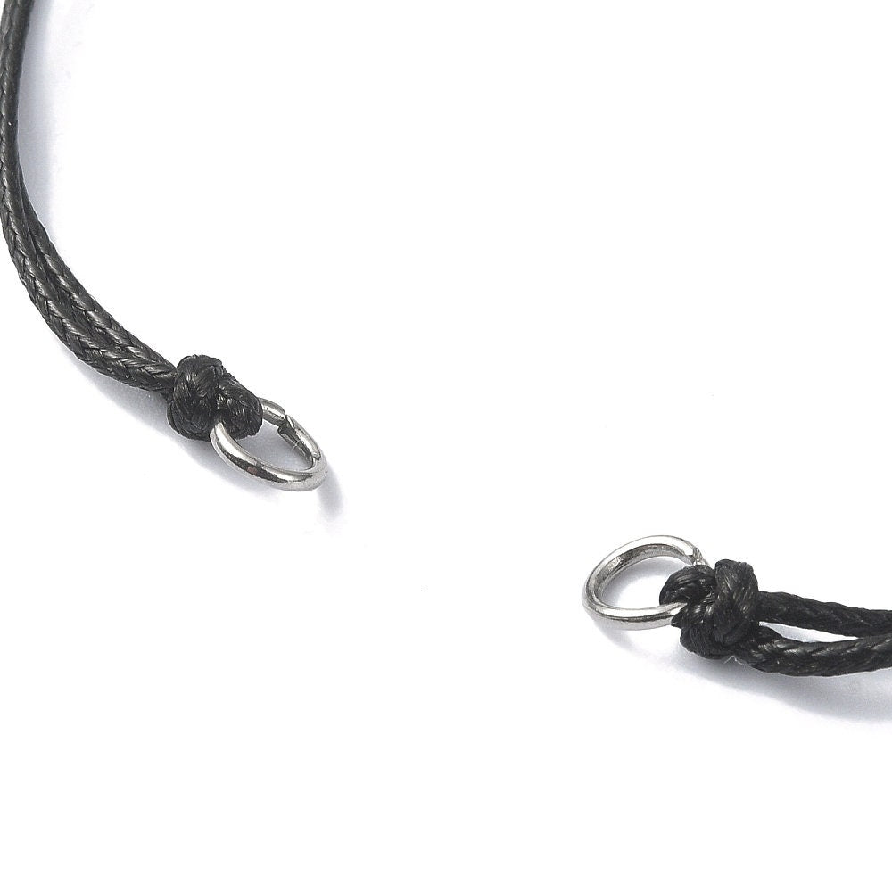20-Pack Waxed Necklace Cords With Clasps - 2mm X 17" Burgundy String For Pendants & Jewelry Making, Easy To Use