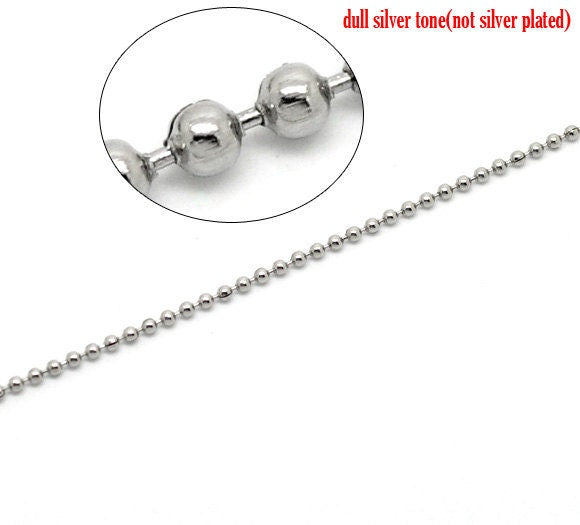 Stainless Steel Ball Chain, Tarnish Free necklace making, Jewelry supplies, Bracelet part DIY