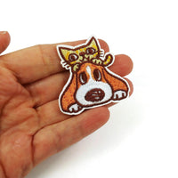 12pcs Whimsical assorted patch bundle, Cat lover iron on patch, Unicorn embroidered sew on patches