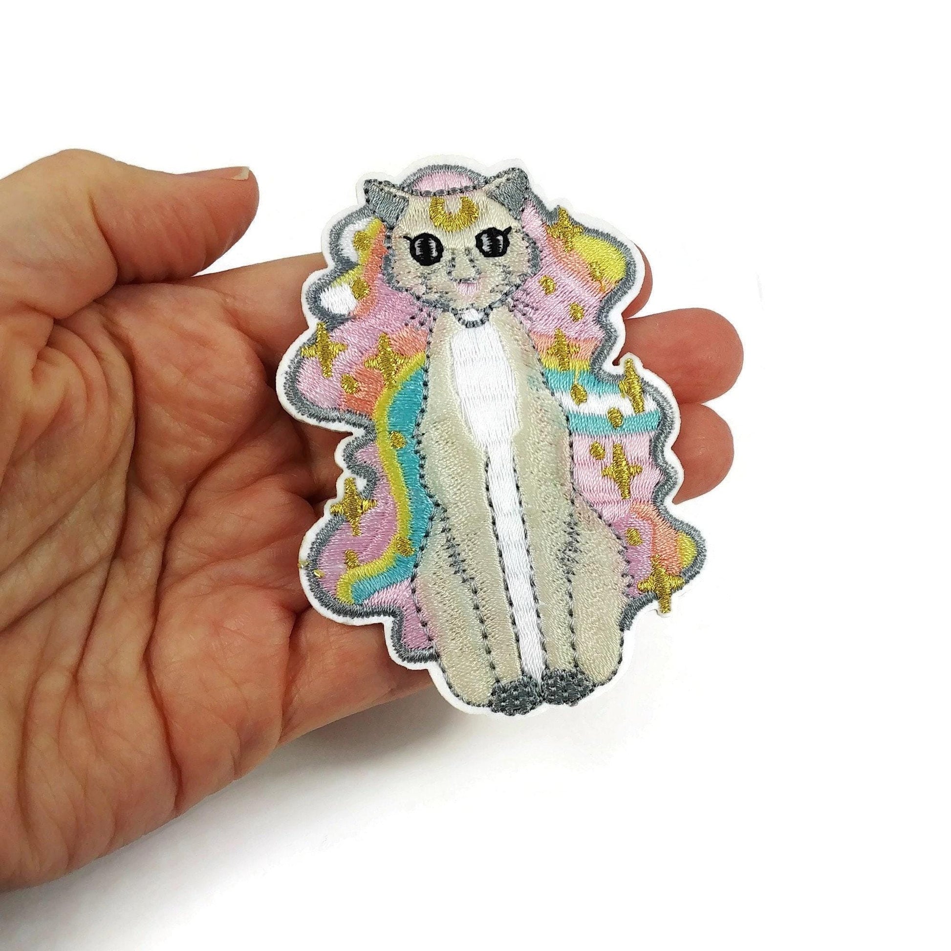 12pcs Kawai assorted patch bundle, Cat lover iron on patch, Unicorn embroidered sew on patches, Cactus appliques