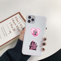 50 pink halloween vinyl sticker pack