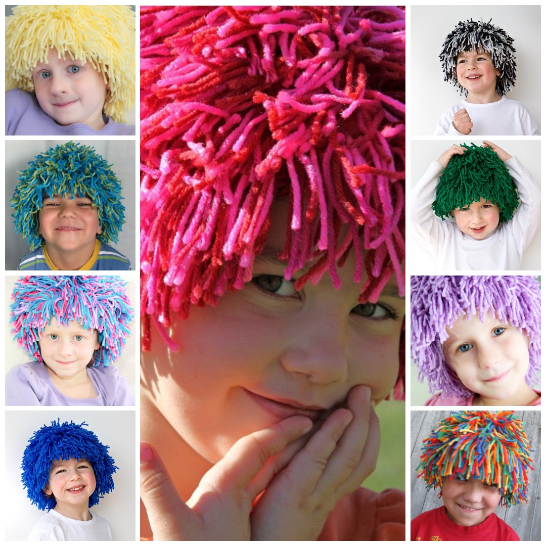 DIY Yarn Wig Sewing Pattern - Party and Costume Tutorial