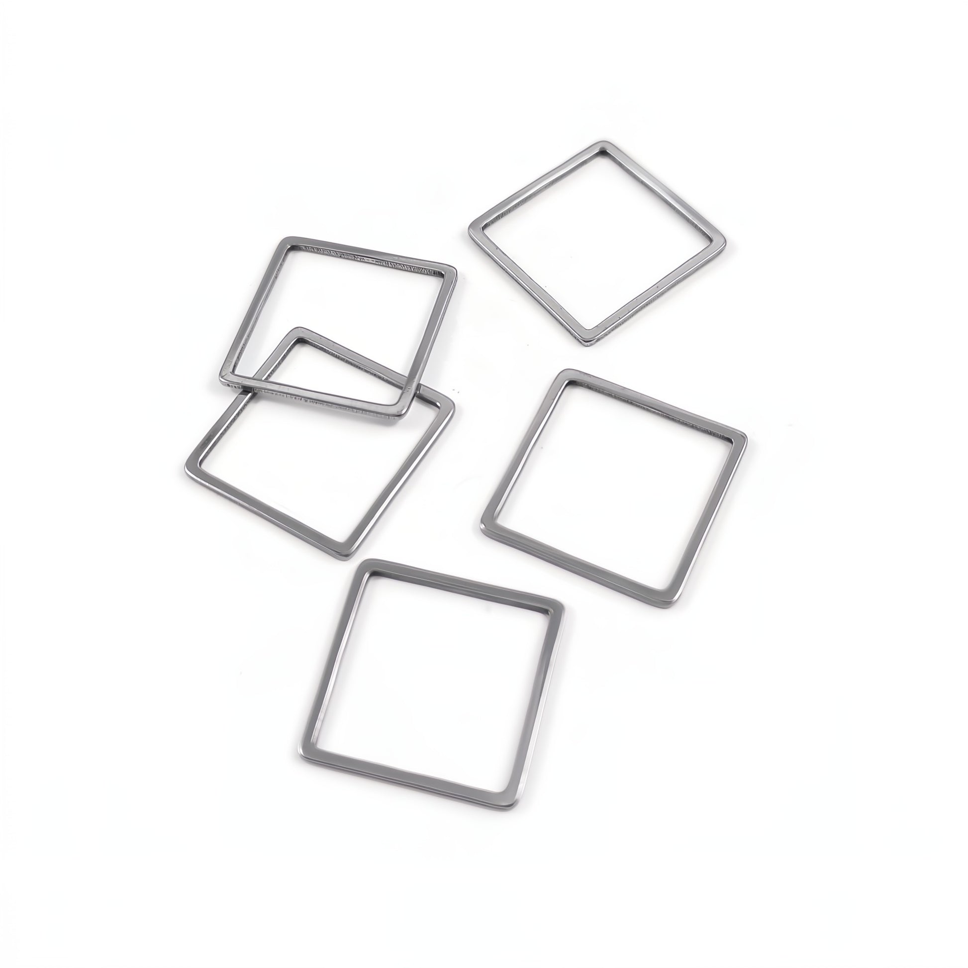 5 stainless steel square ring links