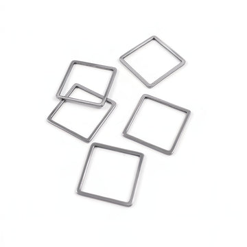 5 stainless steel square ring links