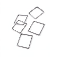 5 stainless steel square ring links