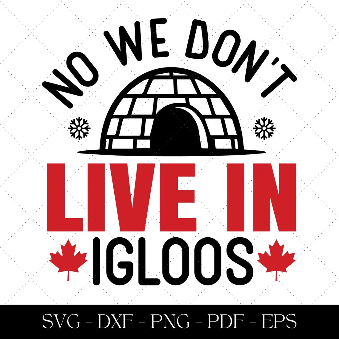 No we don't live in igloos