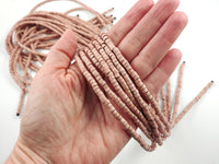 Rosewood beads 5mm - Natural Mala Wooden Beads - Heishe