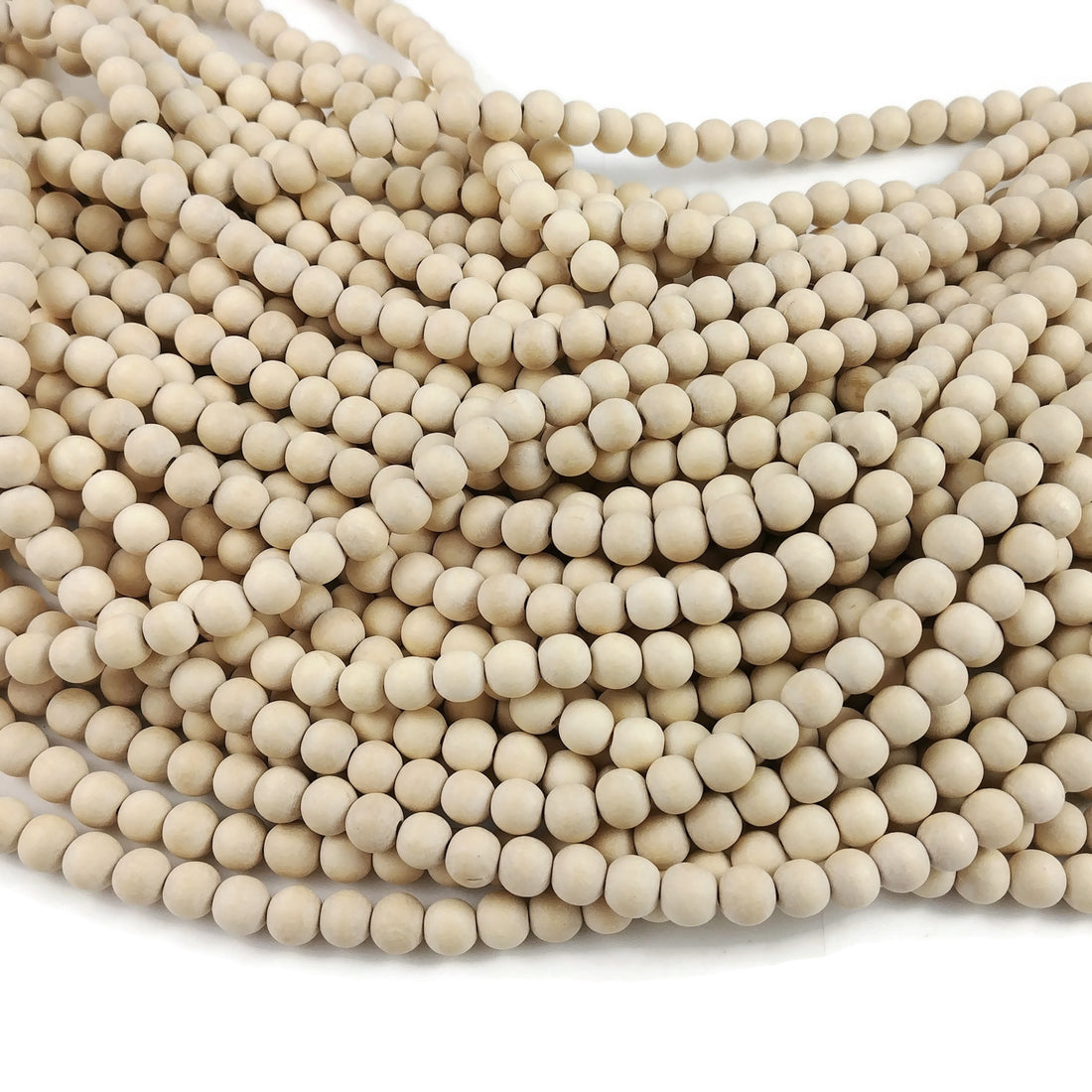 Unfinished wood beads 50 Natural wood beads 8mm