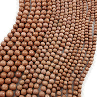 Rosewood beads 4, 5, 6, 8 or 10mm - Natural Mala Wooden Beads