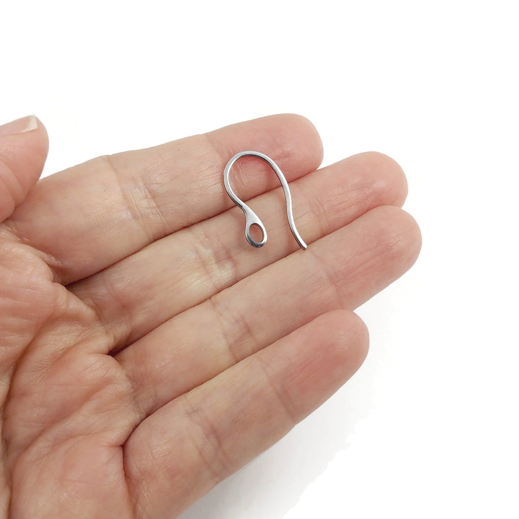 Stainless steel earring hooks 10 pcs (5 pairs) Hypoallergenic