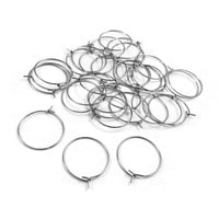 30 Surgical stainless steel hoops - 5 size available