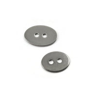 Boutons ovales en acier inoxydable 14mm ou 17mm