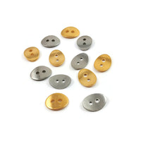 Stainless steel oval button clasp 14mm