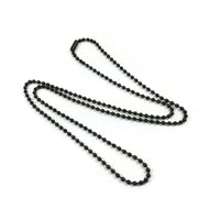 Black Stainless Steel Ball Chain 2.5mm - 23.5 inch