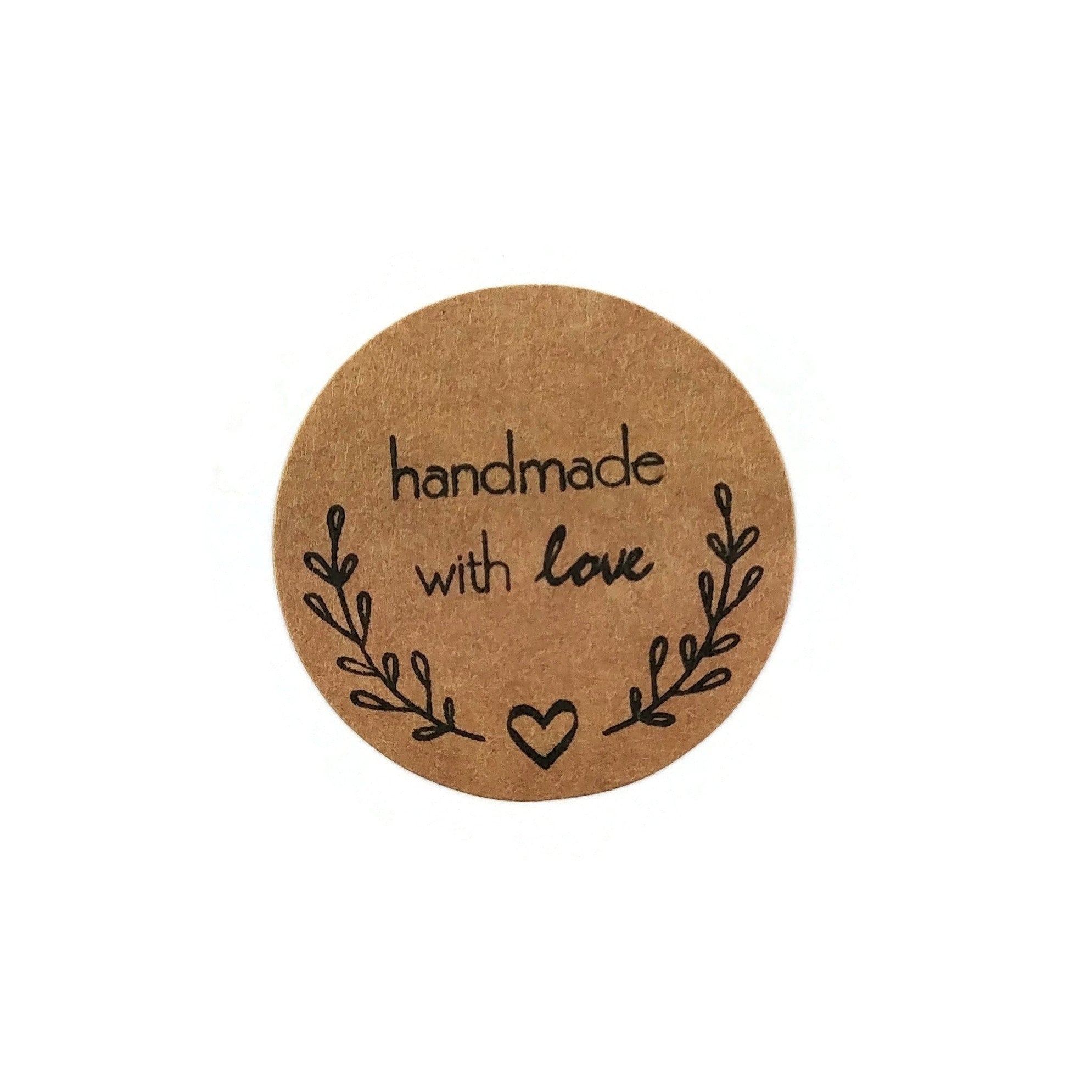 Handmade with love stickers